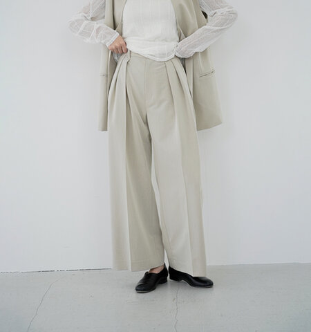 MANOF|ベルト付き タックイン ワイドパンツ 80110-7043