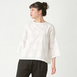 palais|プルオーバーブラウス コットンボイルドットジャガード B1050