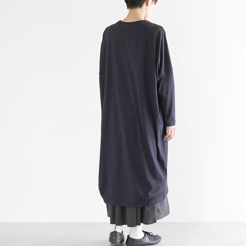 HUIS｜in house SUVIN COTTON 長袖コクーンワンピース