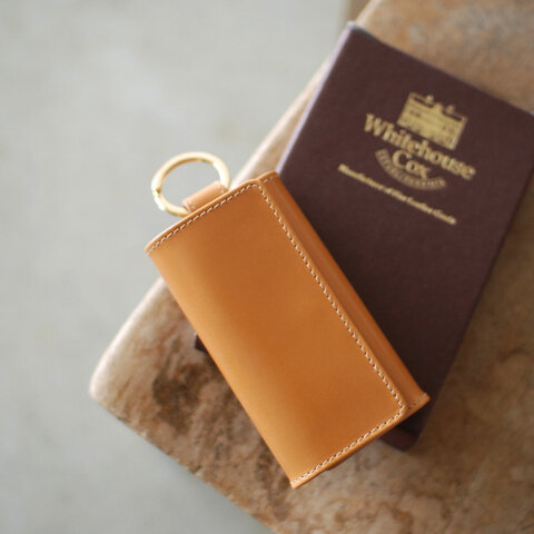 Whitehouse Cox|KEY CASE WITH RING ブライドルレザーキーケース・s-9692 ホワイトハウスコックス