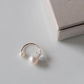 SISI|ear cuff 淡水パール 14Kゴールドフィルド イヤーカフ