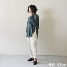 sisam｜OCテガキチェックスリットシャツ【オーガニックコットン】