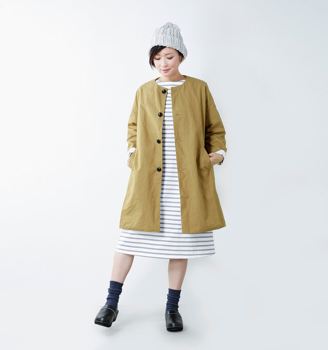 model mayu:158cm / 48kg
color : walnut / size : 0(XS)