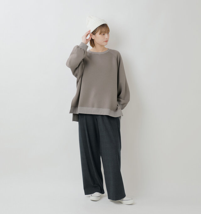 model ai:166cm / 47kg
color : charcoal×black / size : 38