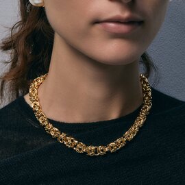 IRIS47|weave necklace ネックレス ショート モダン