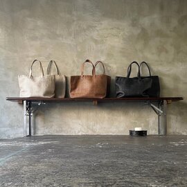 KYUCA|Soft Leather Mesh Big Tote