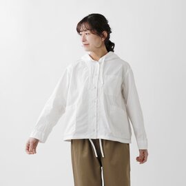 MidiUmi｜コットン フーデッド シャツ “hooded short shirt” 1-73916041-tr