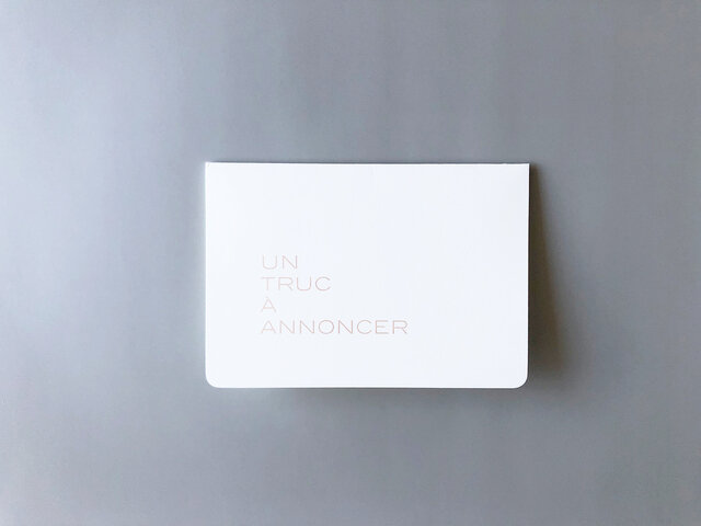 le typographe｜活版印刷のグリーティングカード “UN TRUC A ANNONCER”【ネコポス対応】