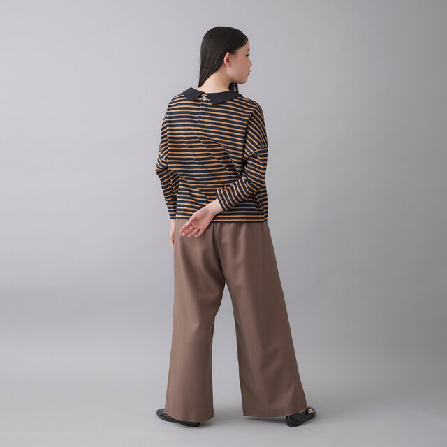 ヒップまわりにも余裕を持たせているため、動きやすく快適なはき心地です。