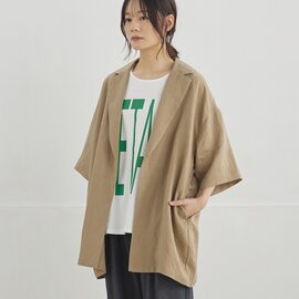 TUTIE.|リネンムジハーフスリーブジャケット/半袖ジャケット・麻