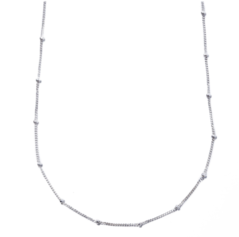 quip queint｜station necklace　シルバー925　華奢　ネックレス