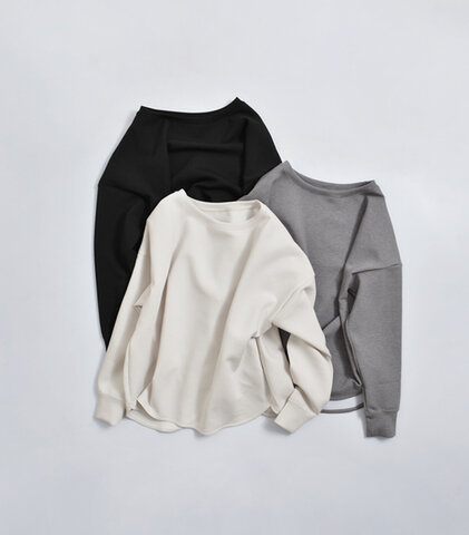 MICA&DEAL|ダンボールニット ラウンドヘム カットソー 0126309075o
