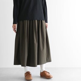 HUIS｜綿ウールタイプライタークロスロングスカート