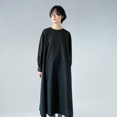 atelier naruse|ウール フォーマル ワイド ワンピース f03097