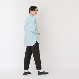 STAMP AND DIARY｜コットンポプリンクロス スタンドカラーフロントタックシャツ