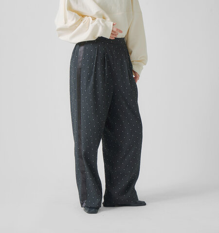 WHYTO.|ドット サイドライン パンツ “dot side line pants” wht25fpt4058-tr
