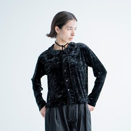 MANON|VELOR ROUND COLLAR BLOUSE