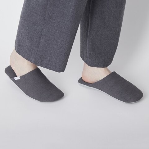 ABE HOME SHOES｜脱げにくい綿麻のスリッパ 室内履き