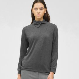 mizuiro ind|アシンメトリーシャツプルオーバー