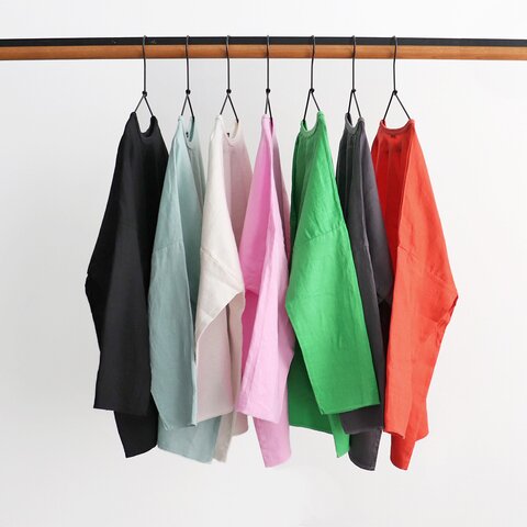 maillot｜"mature" Linen Wide Shirt-Teeリネン・ワイドシャツTee MAS-23162