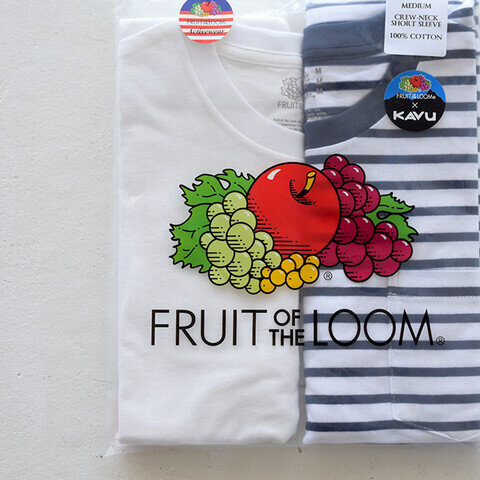 KAVU|パック Tシャツ Pack Tee 半袖 ポケットTシャツ 2枚セット 無地 ボーダー 19821075010 カブー