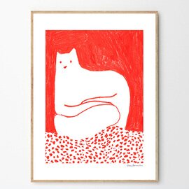 THE POSTER CLUB｜ポスター Cat in Red