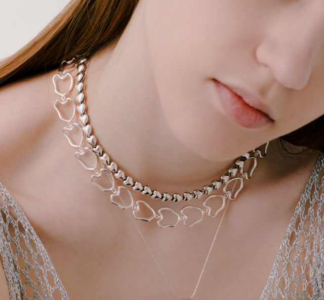 quip queint|bravery necklace シルバー925 ネックレス ハート quip queint|bravery necklace シルバー925 ネックレス ハート