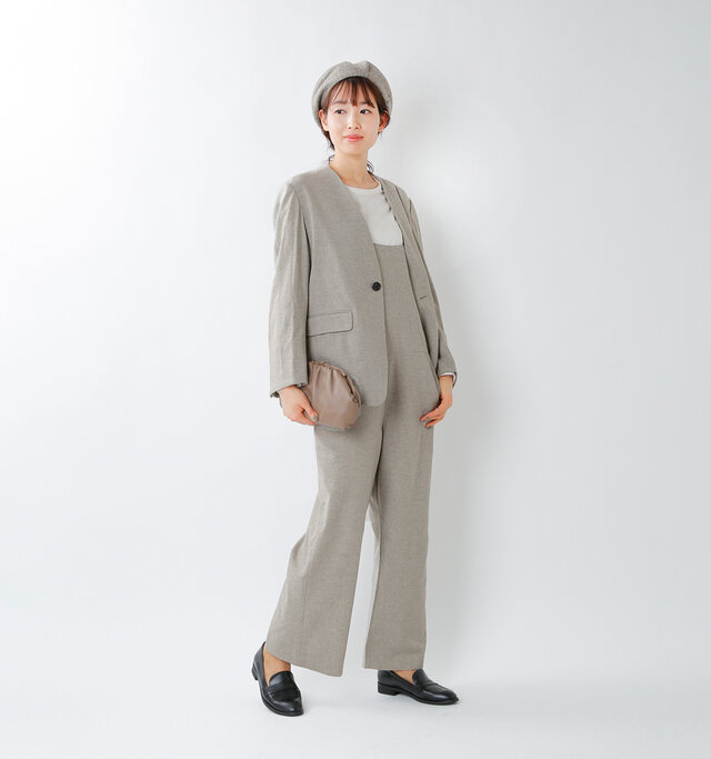 model mizuki:168cm / 50kg
color : oatmeal / size : 36
