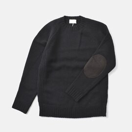 soglia｜エルボーパッチ ウール ニット プルオーバー “LANDNOAH Sweater” landnoah-sweater-tr