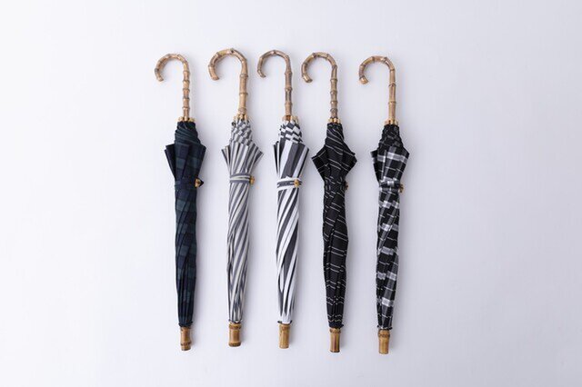 左から、ブラックウォッチ、細ストライプ、ストライプ、マルチボーダー、モノトーンチェック