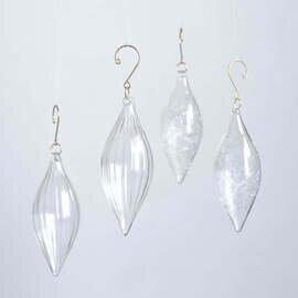No.47 Hiver Long H12cm | ガラスオーナメント 4個入り