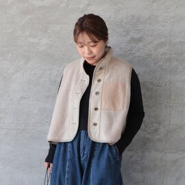 tumugu|ボアフリースベスト