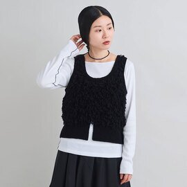 iki|ウールモールフリンジジャカード ベスト 3101KN010262