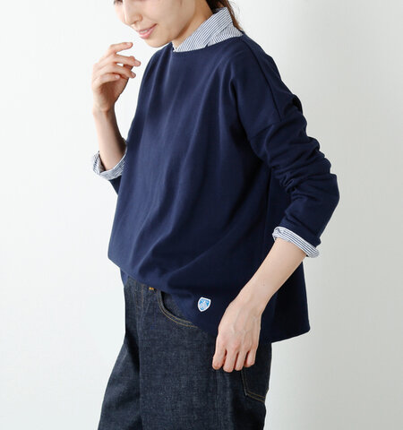 【2018AW】ORCIVAL|aranciato別注 コットンルールドワイドプルオーバーカットソー rc-9053