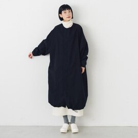 Honnete|タックスリーブ オーバーフィットコート ブラック