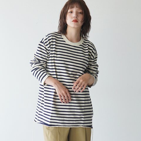have a good day|ボーダー ルーズ ロングスリーブ Tシャツ カットソー BORDER LOOSE LONG SLEEVE TEE ユニセックス メンズ HGD-287 ハブアグッドデイ