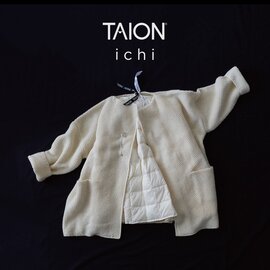 ichi × TAION｜【 LIMITED COLLAB 】"i c h i × TAION" KANOKO Knit Cardigan + Inner Down Vest