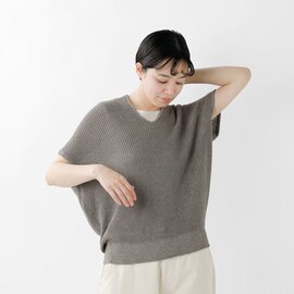 FACTORY｜コットン 強撚糸 ワイド セーター k-06-same1-kk