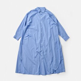 Graphpaper｜コットンブロード レギュラーカラー オーバーサイズ シャツ ドレス gl231-60084b-c-rf