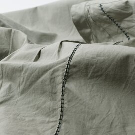 Le Melange｜60sコットンポプリン ピコミシン刺繍 スキッパーシャツ プルオーバー 8313206-fn