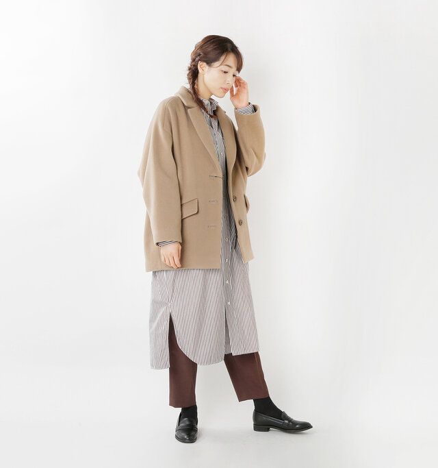 model mizuki:168cm / 50kg
color : taupe / size : F