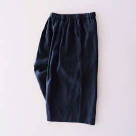 STAMP AND DIARY|40/1リネン 2タックキュロットパンツ