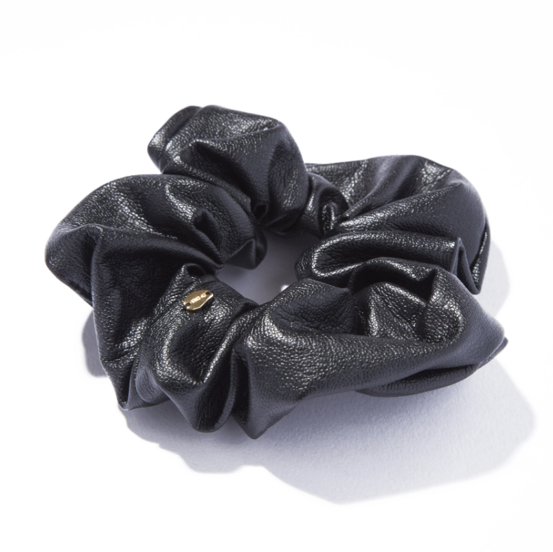 IRIS47|black shu shu シュシュ レザー ヘアアクセサリー IRIS47|black shu shu シュシュ レザー ヘアアクセサリー