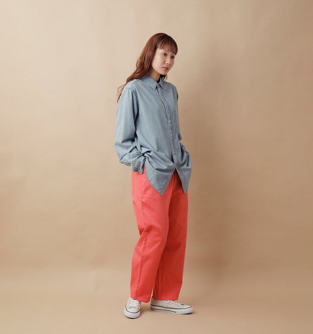 model mayuko：168cm / 55kg 
color : pink / size : M