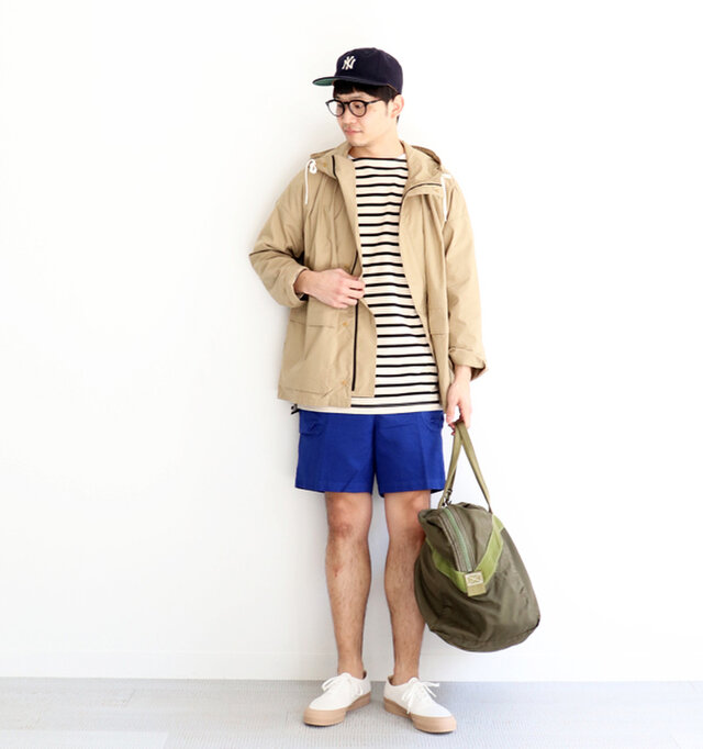 ベージュ/ 2 着用、モデル身長:175cm