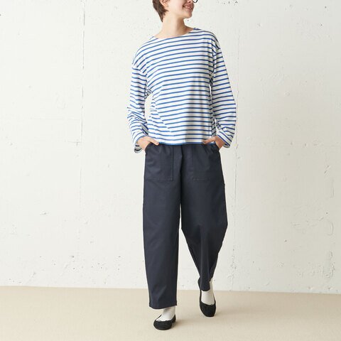 MidiUmi|border boat neck pull over