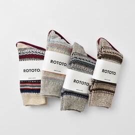 ROTOTO|ノルディック パターン ソックス 靴下 r1630