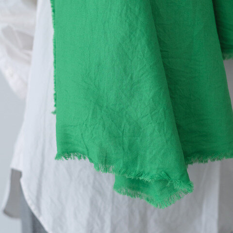 LOCALLY｜0191 cotton/linen viyella germent dye stole