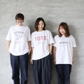 STOCK SERIES｜ビッグシルエット 5.6oz ロゴTシャツ  綿 コットン ワイド プリント