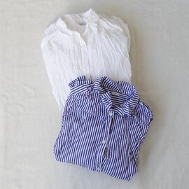 ichi｜Cotton Crinkle Long Shirt